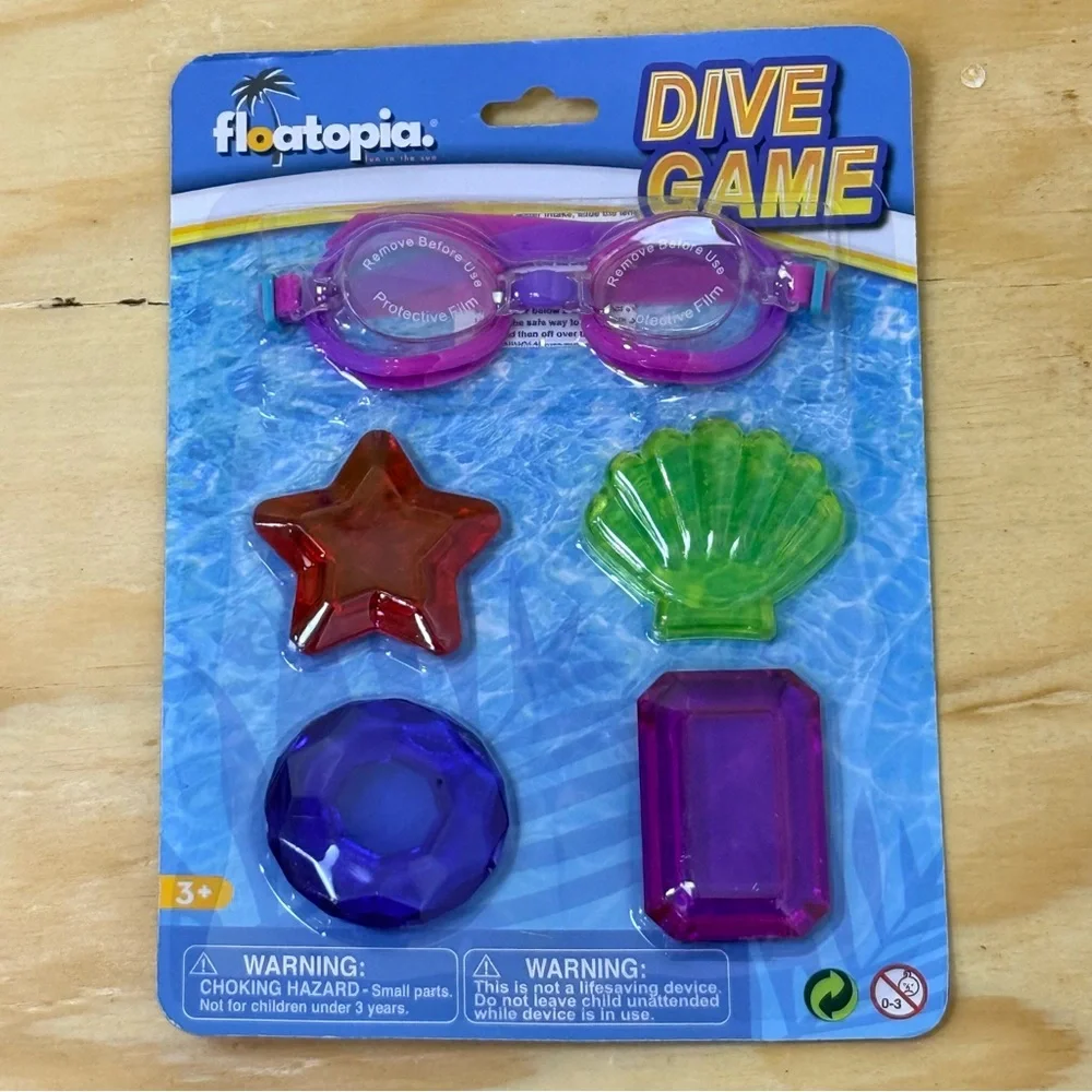 🏊 Floatopia Dive Game – Pool Diving Toys w Goggles & Gemstones (NEW)